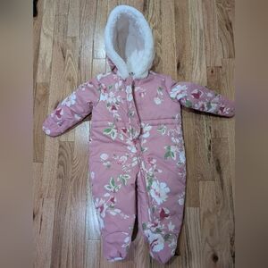 Floral Pink Kids One Piece Snowsuit Children's Place 6-9mon